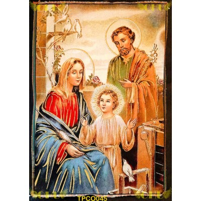 Tapisserie : Sainte Famille en Fil d'or 